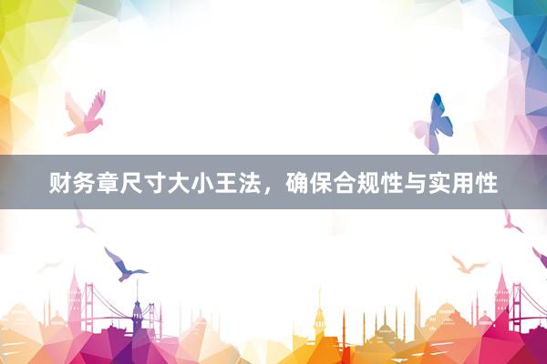 财务章尺寸大小王法，确保合规性与实用性